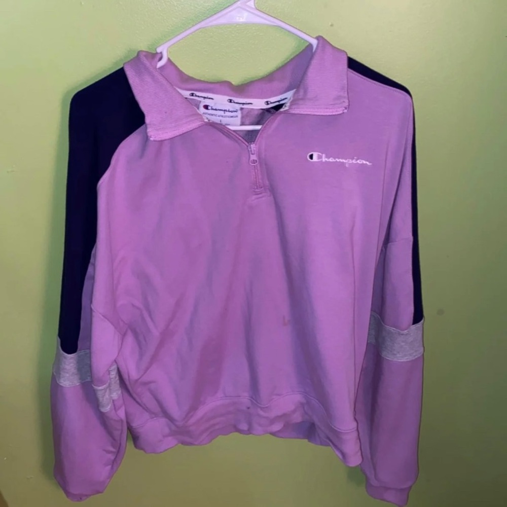 Purple Champion sweatshirt